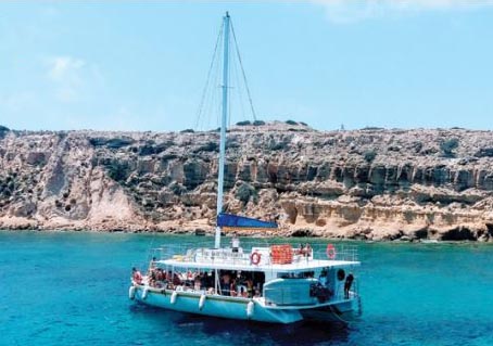 Daily charters on a fun catamaran in Limasso, Cyprus