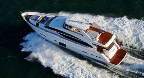 This Princess 88 is available to charter from Cyprus