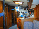 Cheoy Lee custom offshore cutter for sale - looking aft