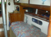 H28 Hereschoff designed boat for sale - salon
